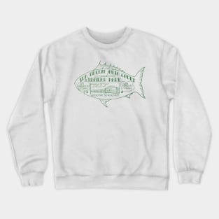 1935 Sea Breeze Auto Court Huntington Beach Crewneck Sweatshirt